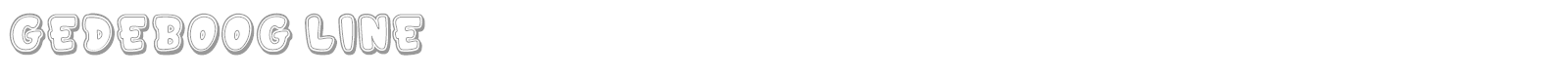 Gedeboog font preview